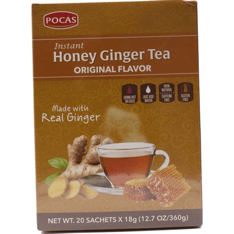 Pocas Honey Ginger Tea Original 20 Pack Tea Bags And K Cup Teas Foodtown