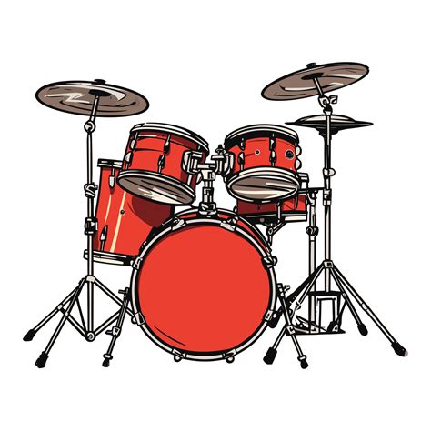 Drum Set Kit Musical Instruments Illustration 26721303 Png