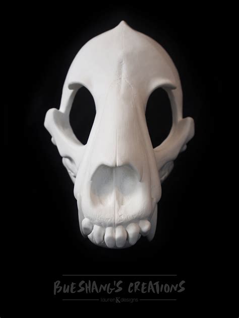 Wolf Skull Mask Full Unpainted Blank Bueshangs Creations