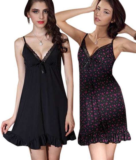 Buy N Gal Black Nighty Online At Best Prices In India Snapdeal