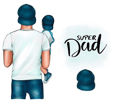 Fathers Day Clipart Father Son Clipart Dad Babe Clipart Etsy Fathers Day Pictures Dad Son