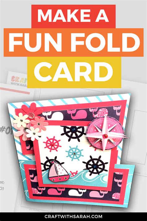 Quick And Easy Fun Fold Card Template Craft With Sarah