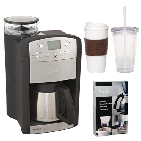 Looking for the best coffee maker with grinder? Capresso 465 CoffeeTeam TS 10-Cup Digital Coffeemaker with ...