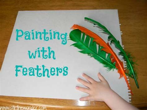 Painting With Feathers Stir The Wonder