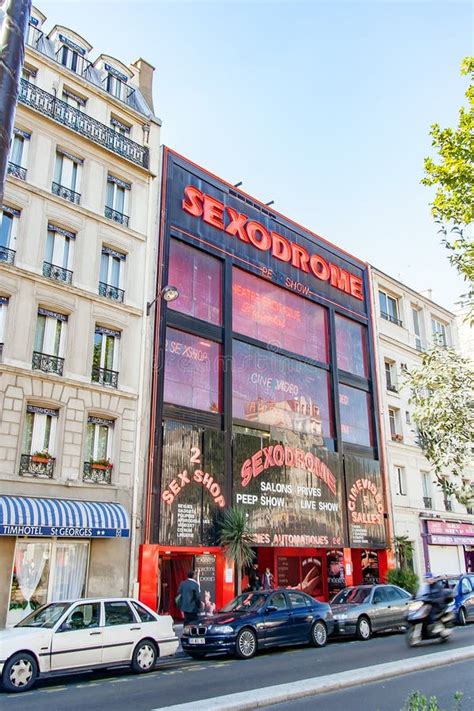 Sex Shops In The Paris Red Light District Of Pigalle Montmartre Paris