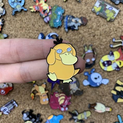 Psyduck Pokemon Custom Enamel Pin Pin Badges Retro Vintage Etsy