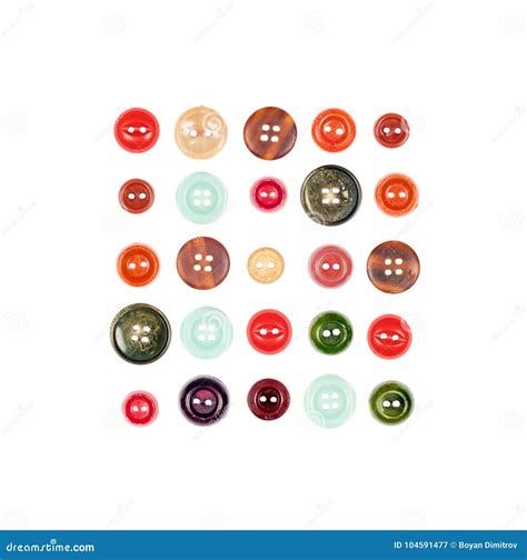 Buttons Isolated On White Stock Illustration Illustration Of Design