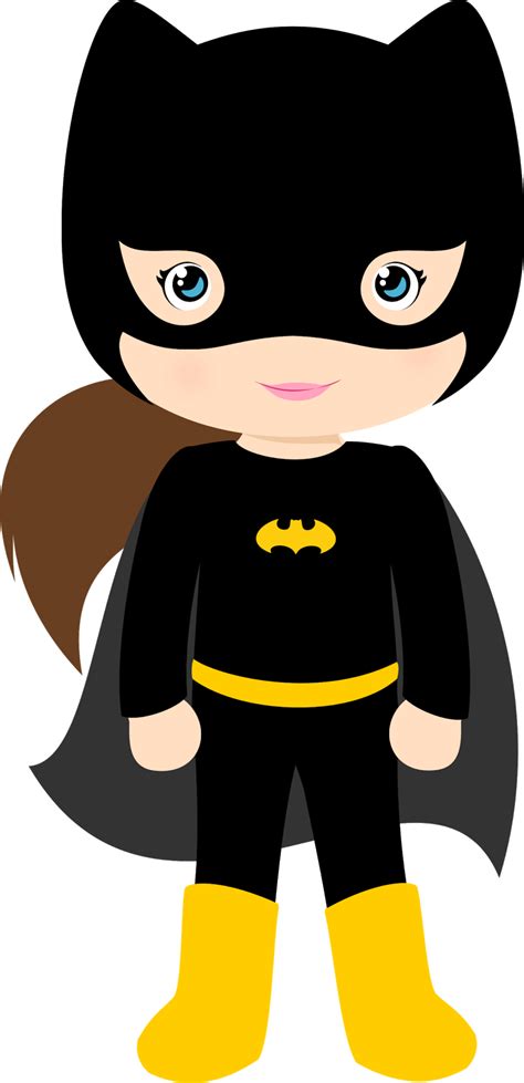 Characters Of Batman Kids Version Clip Art Oh My Fiesta For Geeks