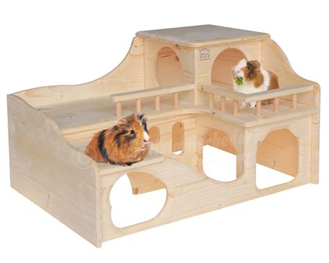 Buy Resch No35 Guinea Pig Mansion Natural Solid Wood Made Of Spruce