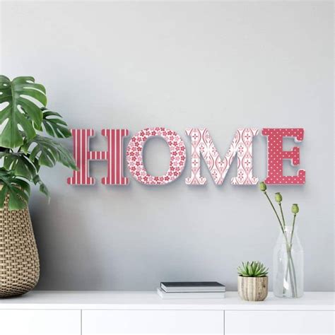 3d Home Red 3d Letter Wall
