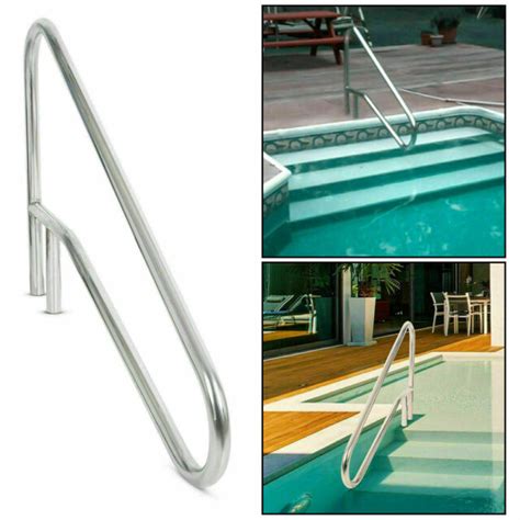 2 Pack Swimming Pool Hand Step Rail Ladder Handrail Stair Stainless