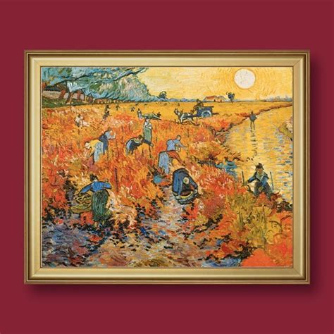 The Red Vineyards Of Arles 1888 Vincent Van Gogh Anna Tretyakov An Art Historian