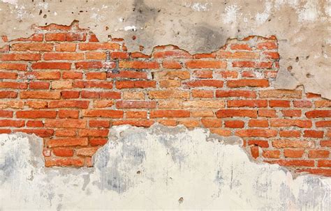 Background Of Crack Brick Wall Texture — Stock Photo