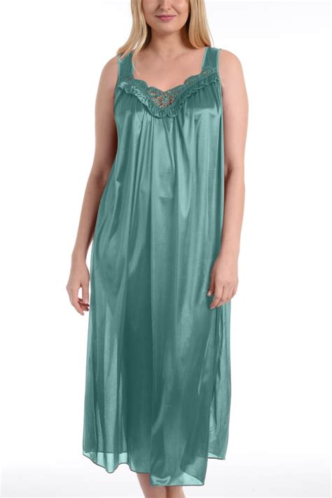 ezi nightgowns for women soft and breathable satin night gowns for adult women medium to plus