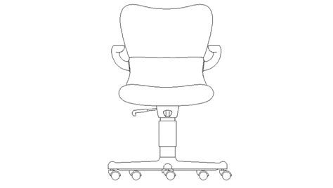 Office Chair Dwg Office Chair With Wheels D Dwg Block For Autocad