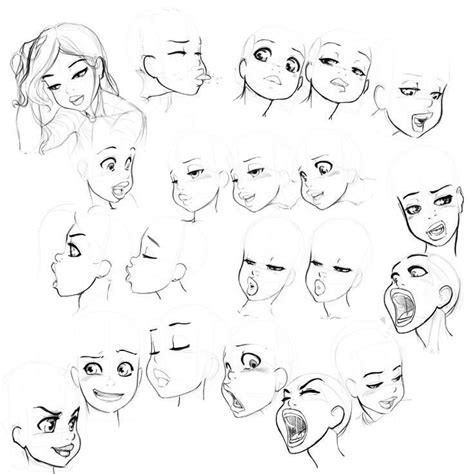 Female Cartoon Faces 736x736 Cartoon Faces Character Design Drawings