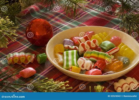 Christmas Candy Still Life Stock Photo Image Of Yellow 32523042