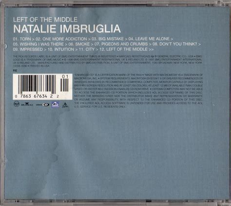 LEFT OF THE MIDDLE Natalie Imbruglia 1998 CD