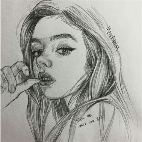 Realistic Girl Sketch At Explore