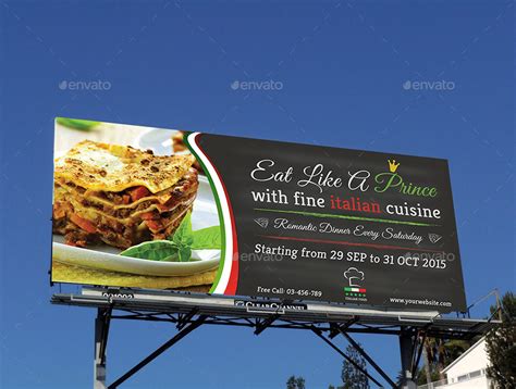 16 Restaurant Billboard Designs And Examples Psd Ai