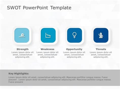 PPT SWOT Analysis Template PowerPoint