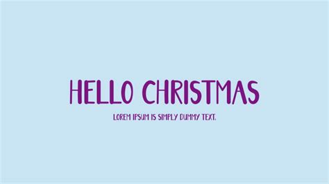 Hello Christmas Font Download Free For Desktop And Webfont
