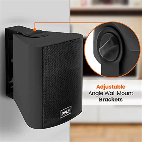 Pyle Waterproof Wall Mount Speaker System 525 Inch Active Passive