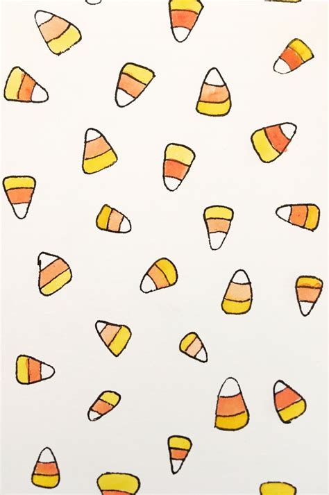 Candy Corn Iphone Watercolor Wallpaper Fall Wallpaper Iphone