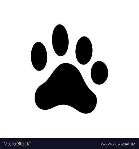 Paw Print Silhouette Pencil Drawing And Illustration Pe