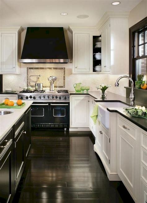 Grey kitchen cabinets wood floor inspirational white kitchen description: 41+ Comfy White Kitchen Dark Floors Ideas - Page 4 of 43