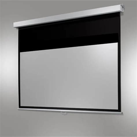 100 Manual Pull Down Projection Projector Screen With 43 Wall