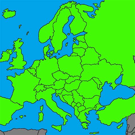 Карта европы для маппинга с реками 98 фото