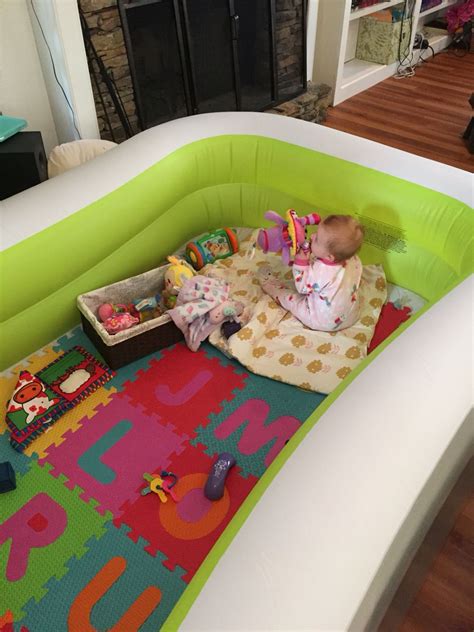Baby Pool Play Pen This Was The Perfect Idea When Our
