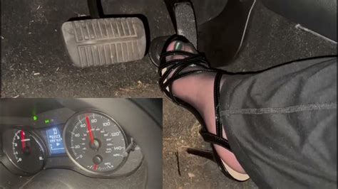 Pedal Pumping Hard Driving In Heels Youtube