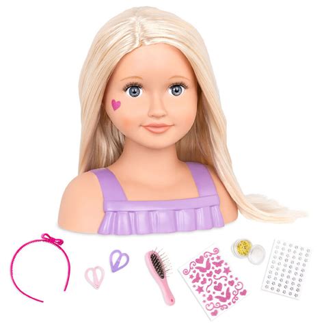 Our Generation Trista Doll Face 9 Inch Doll Styling Head Toys R Us