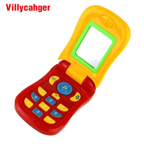1003 Funny Flip Phone Toy Baby Learning Study Musical Sound Phone