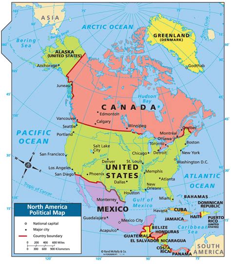 Free Printable North America Map Web Usa Maps And Worksheets