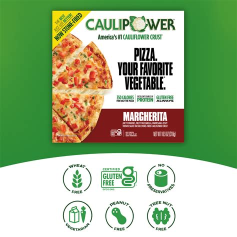 Caulipower Cauliflower Thin Crust Margherita Frozen Pizza 109oz