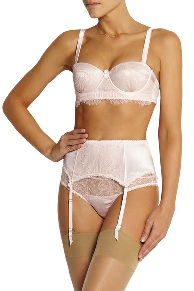 Mimi Holliday By Damaris Oyster Whippy Lace And Stretch Silk Satin