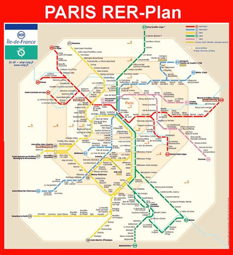 Paris Rer Plan Karte Saint Denis Saint Martin Plan Paris Disneyland