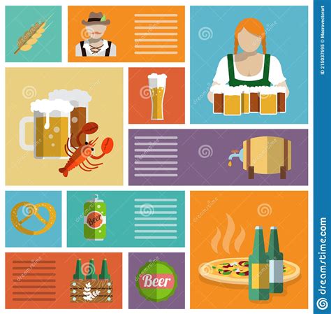 beer icons set flat stock vector illustration of icons 215037695