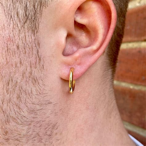 Discover 77 Mens Gold Hoop Earrings Best Esthdonghoadian
