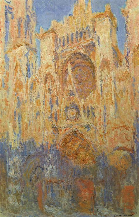 Fileclaude Monet Rouen Cathedral Facade Sunset Wikimedia