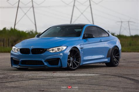 Stock wheel sizes are the most aggressive factory bmw option. BMW M4 custom wheels Vossen VPS-301 20x9.5, ET , tire size / R20. 20x11.0 ET