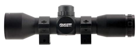 Crickett Ksa054 Scope 4x 32mm Obj 32 Ft 100 Yds Fov 1 Tube Black