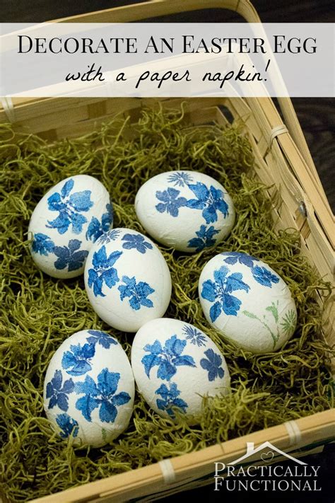 It seems like christmas wasn't too long ago. How To Decorate Easter Eggs With Paper Napkins!