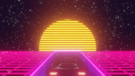 Neon Car Synthwave Drive Loop 