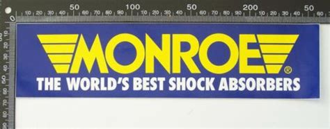 Vintage Monroe Shock Absorbers Car Racing Sponsor Advertising Promo