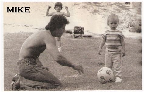 A Rare Picture Of Sly Stallone Playing With Sons Seargeoh With