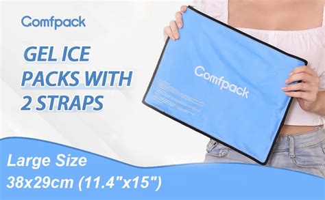 Comfpack Gel Ice Pack For Injuries Reusable Hot Cold Compress Therapy